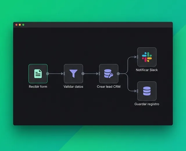 Flujos automatizados con nodos conectados
