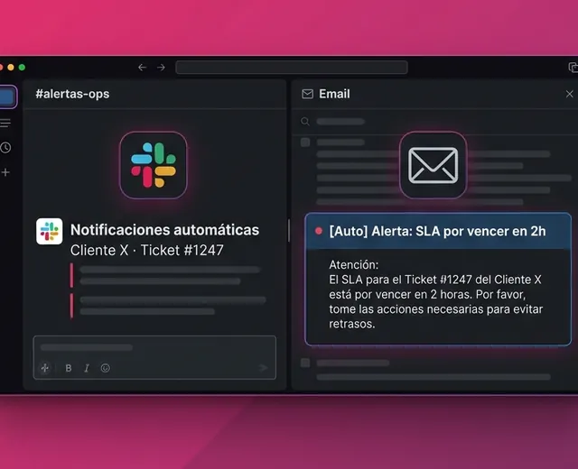 Integraciones Slack y Email automatizadas